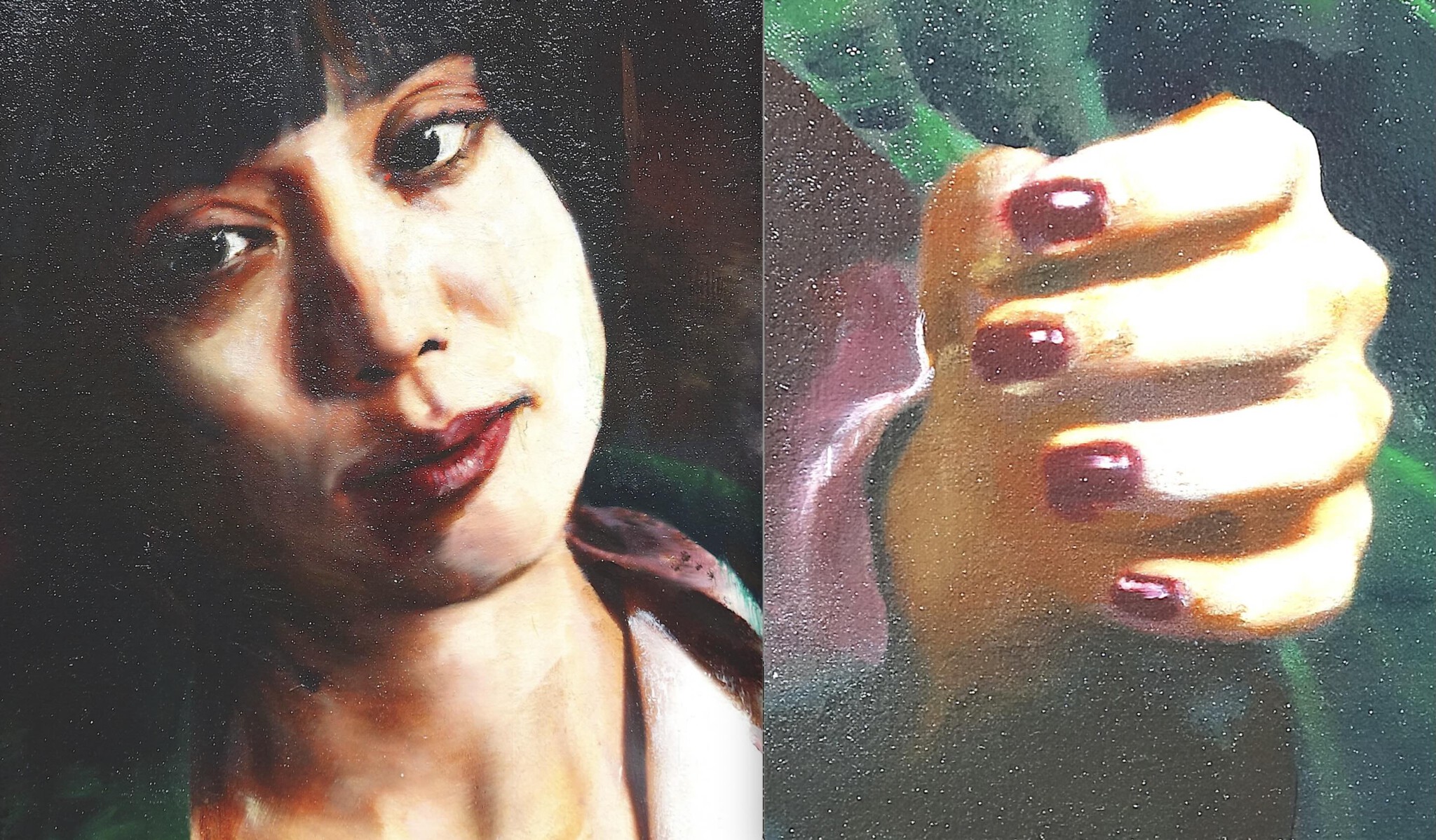 Naked Truth – S – 2026 Oil on canvas 1704 x 1354 x 45 mm, details. N&A Gallery exhibition, 2026:8:4 – 9:26