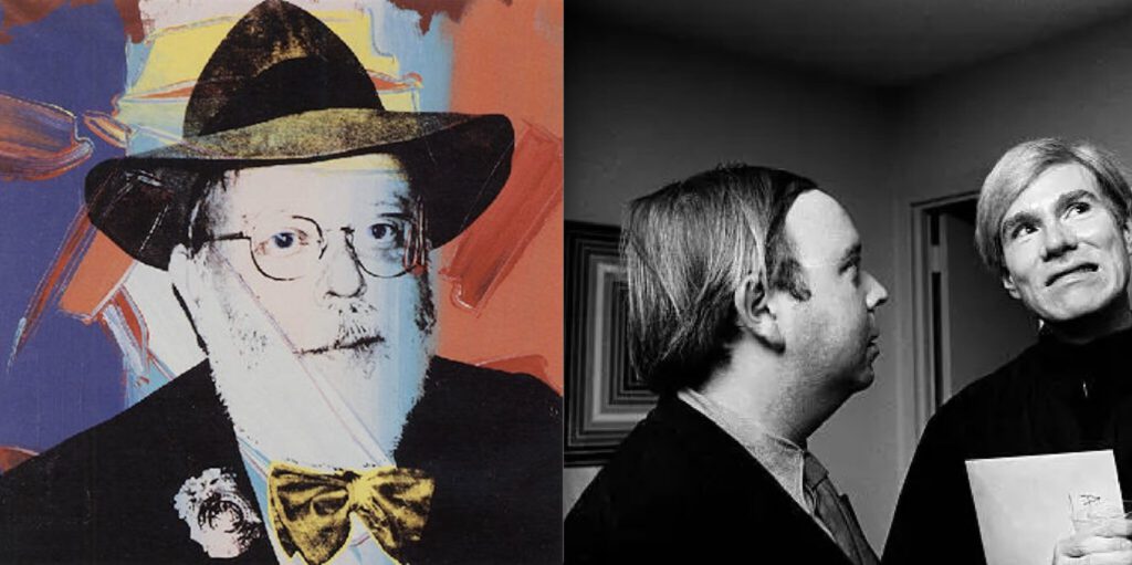 Photo printed on canvas, Henry Geldzahler by Andy Warhol, 1978
