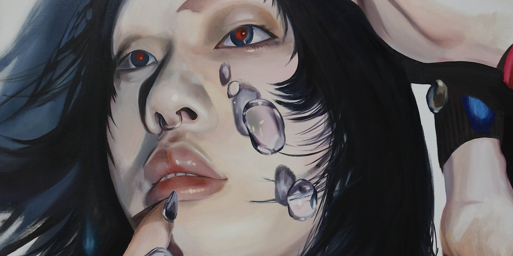 SUGIYAMA Hinako 杉山日向子 「Still Wet」2026, 1940 x 1303 mm, oil on canvas | SUGIYAMA Hinako 杉山日向子 「Still Wet」2026, 1940 x 1303 mm, oil on canvas, detail