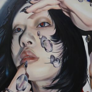 SUGIYAMA Hinako 杉山日向子 「Still Wet」2026, 1940 x 1303 mm, oil on canvas | SUGIYAMA Hinako 杉山日向子 「Still Wet」2026, 1940 x 1303 mm, oil on canvas, detail