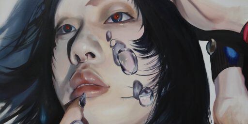 SUGIYAMA Hinako 杉山日向子 「Still Wet」2026, 1940 x 1303 mm, oil on canvas | SUGIYAMA Hinako 杉山日向子 「Still Wet」2026, 1940 x 1303 mm, oil on canvas, detail