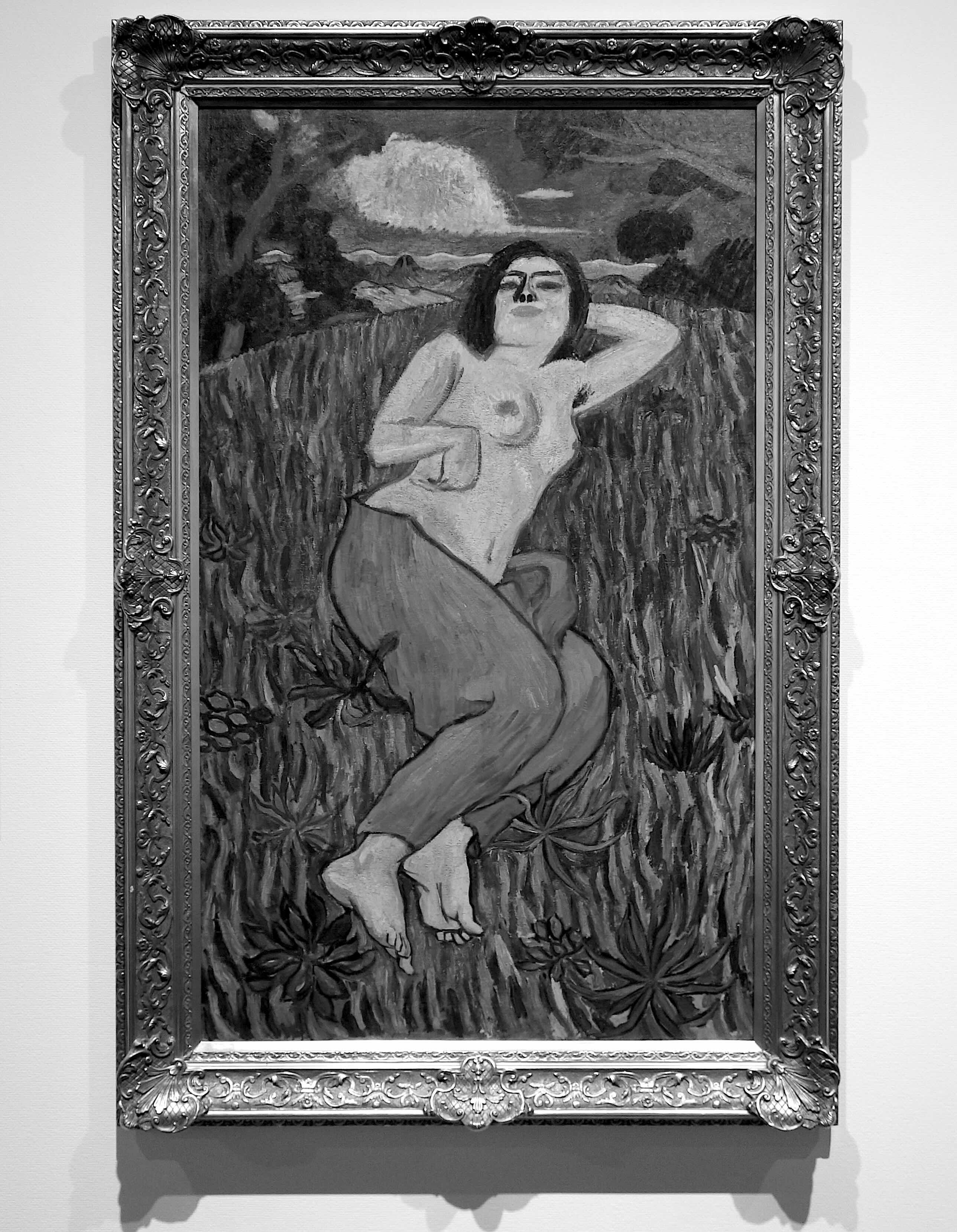 萬 鉄五郎 YOROZU Tetsugoro 裸婦美人 Nude Beauty 1912, oil on canvas